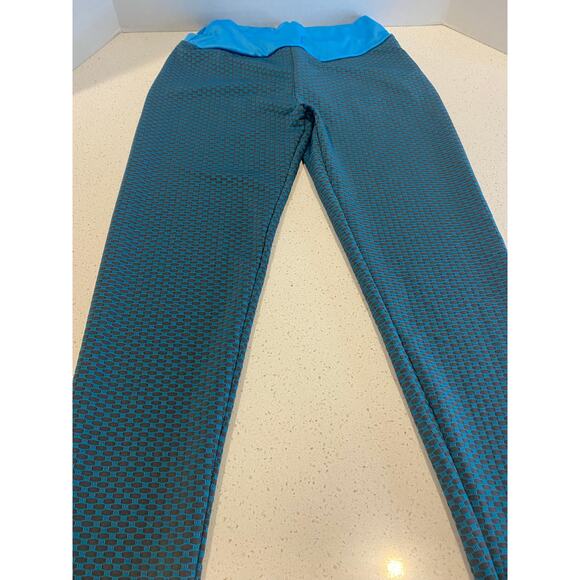 2 Activewear Leggings Women's Gray/Blue Size Small - Picture 3 of 5